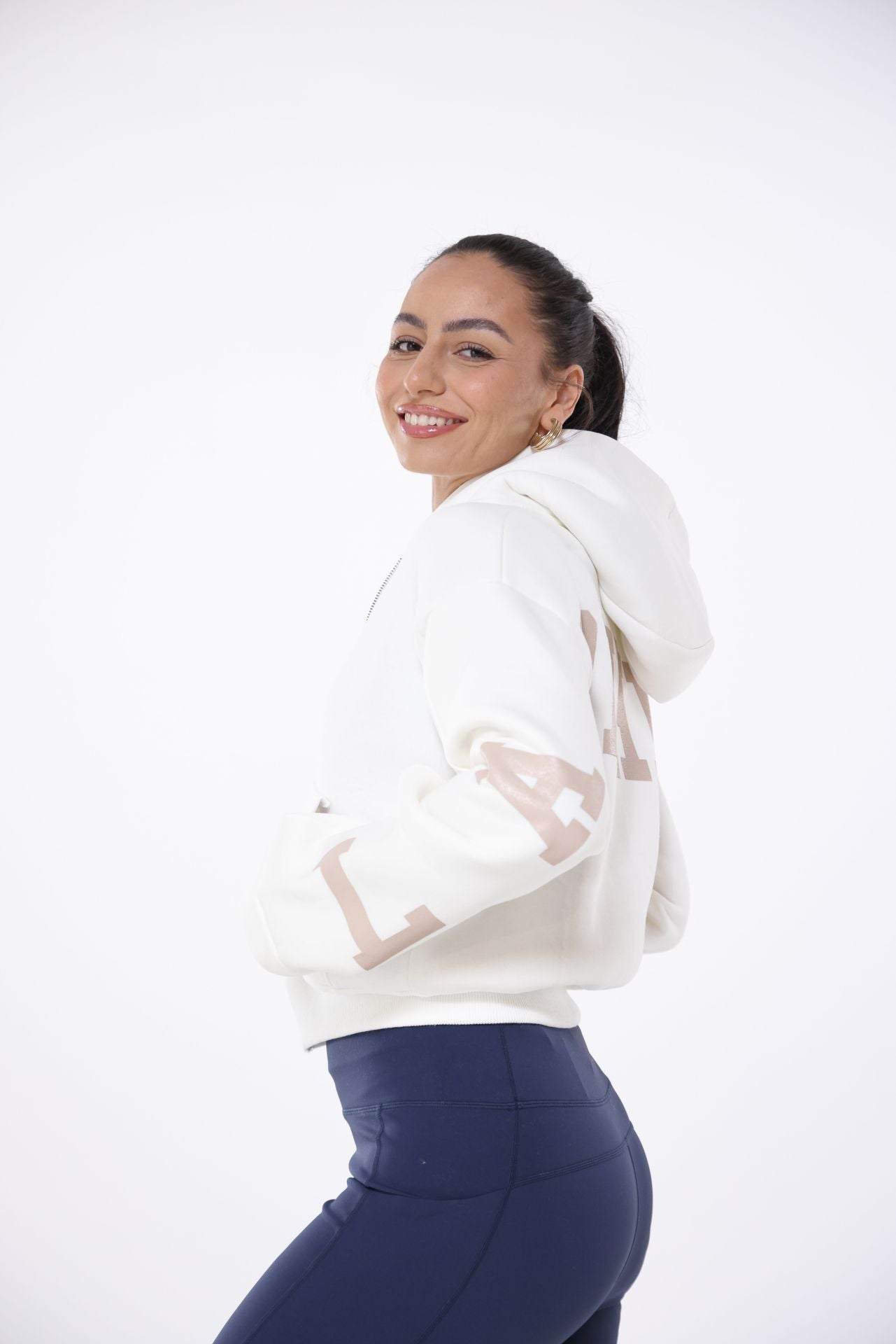 LIZZ kuschelige Sweat Kapuzenjacke Hoodie Jacke "OHHM"