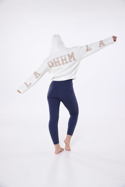 LIZZ kuschelige Sweat Kapuzenjacke Hoodie Jacke "OHHM"