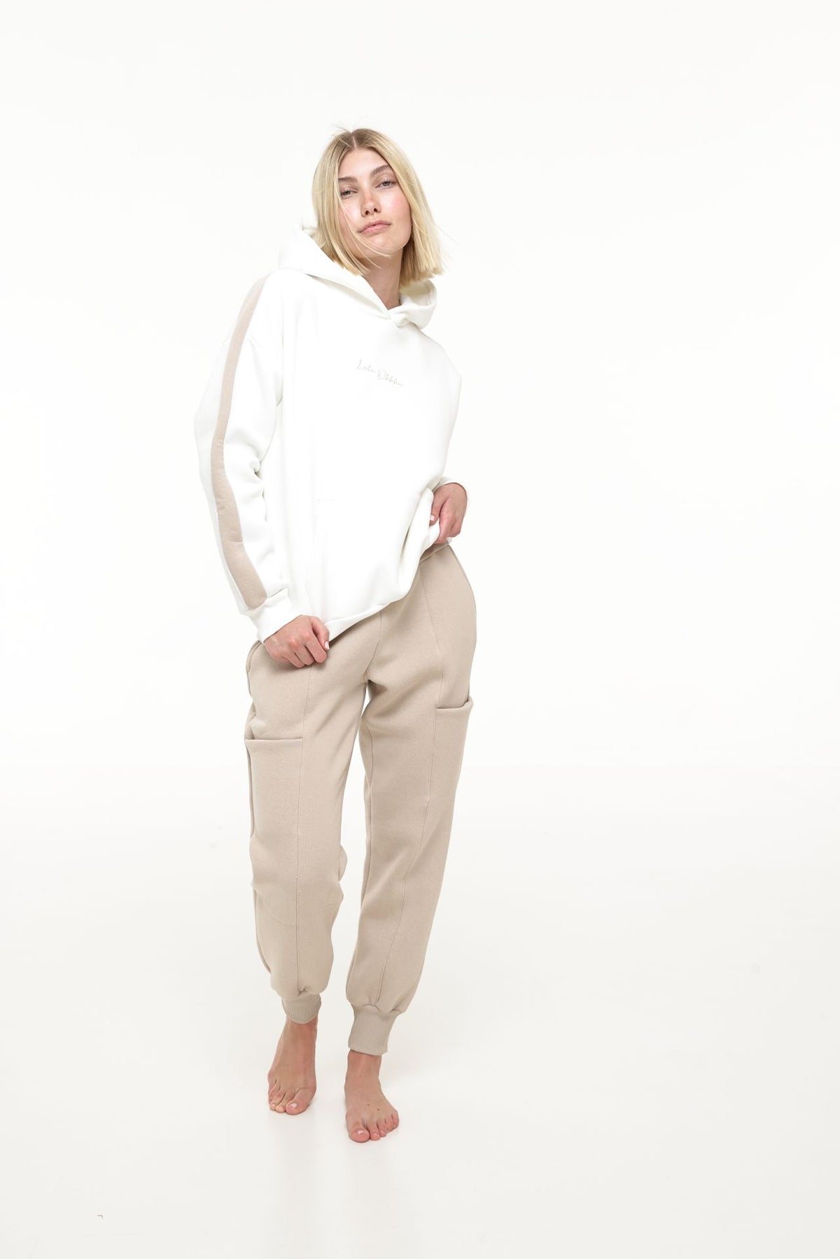 GRIT Sweat Pant kuschelige Jogginghose, beige