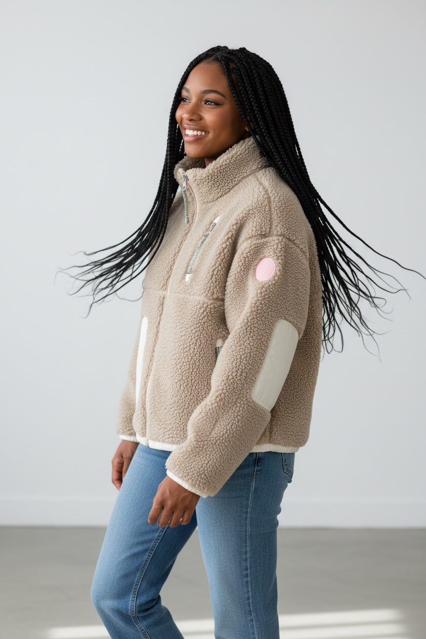 SIA Teddyjacke natur/ cream