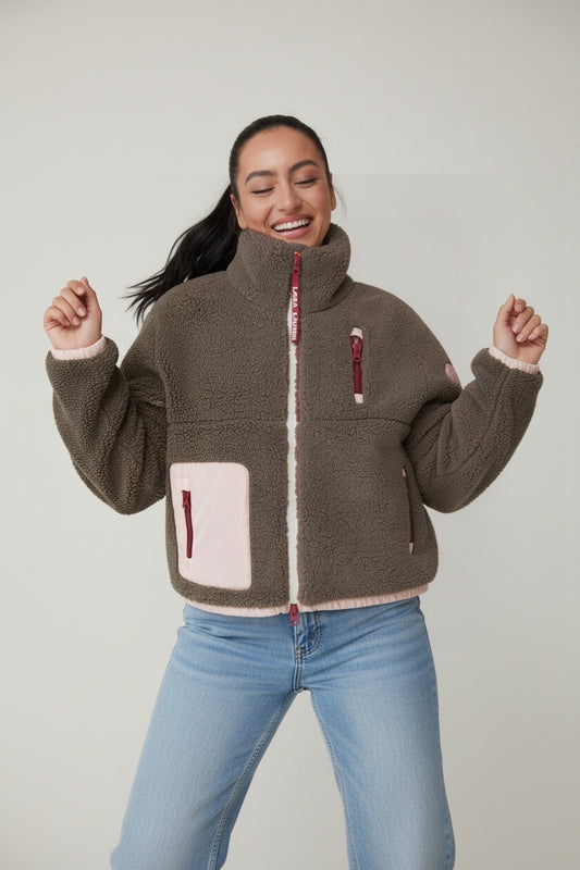 SIA Teddyjacke leafless/ rose