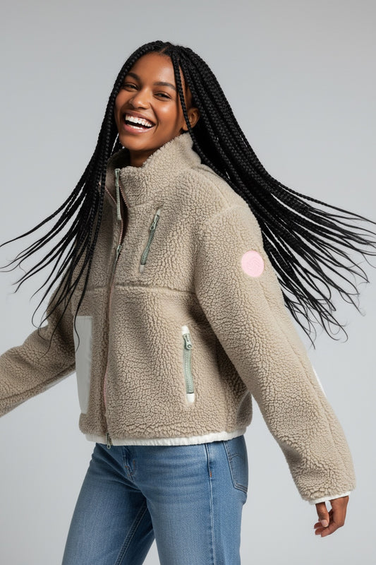 SIA Teddyjacke natur/ cream