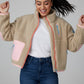 SIA Teddyjacke natur/ peach