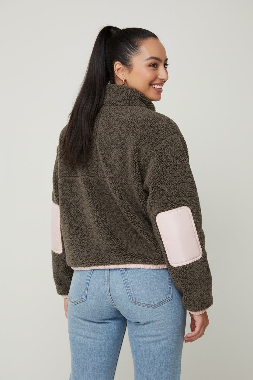 SIA Teddyjacke leafless/ rose