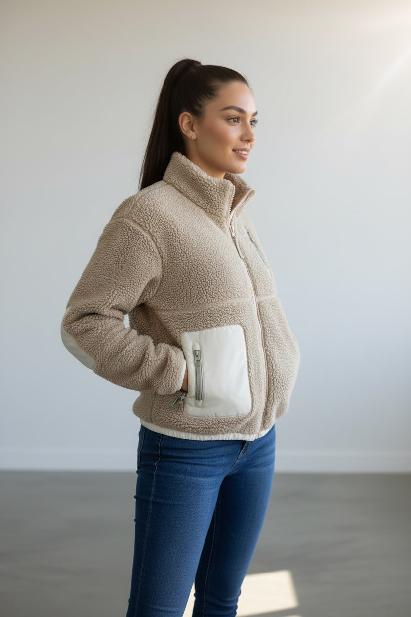 SIA Teddyjacke natur/ cream