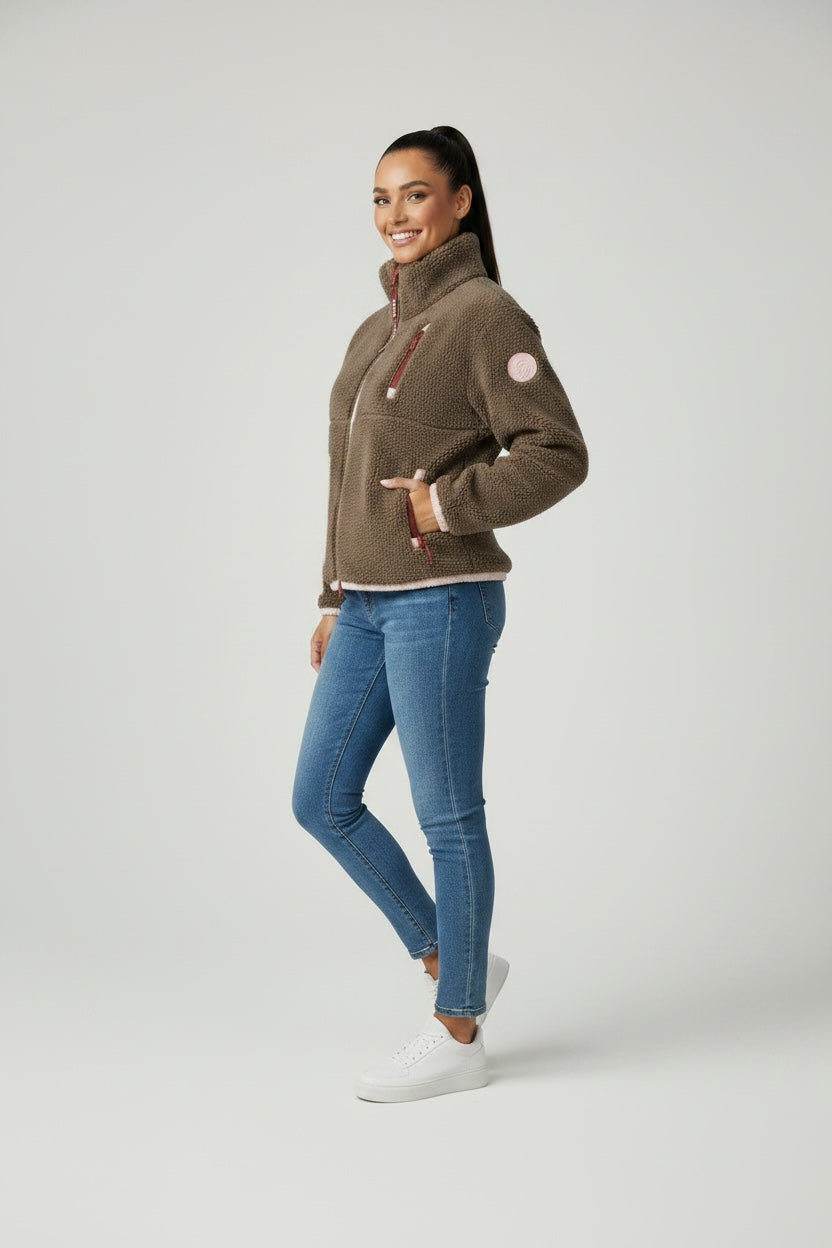SIA Teddyjacke leafless/ rose