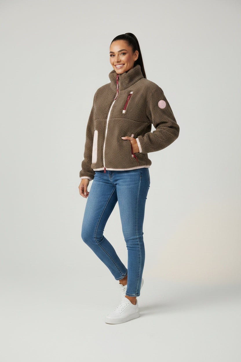 SIA Teddyjacke leafless/ rose