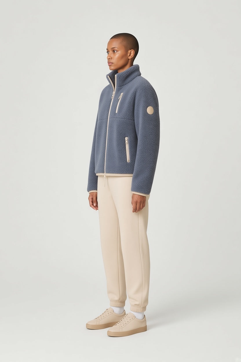 SIA Teddyjacke blue/ moonstruck