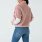 SIVANA flauschige Felljacke (vegan) rose