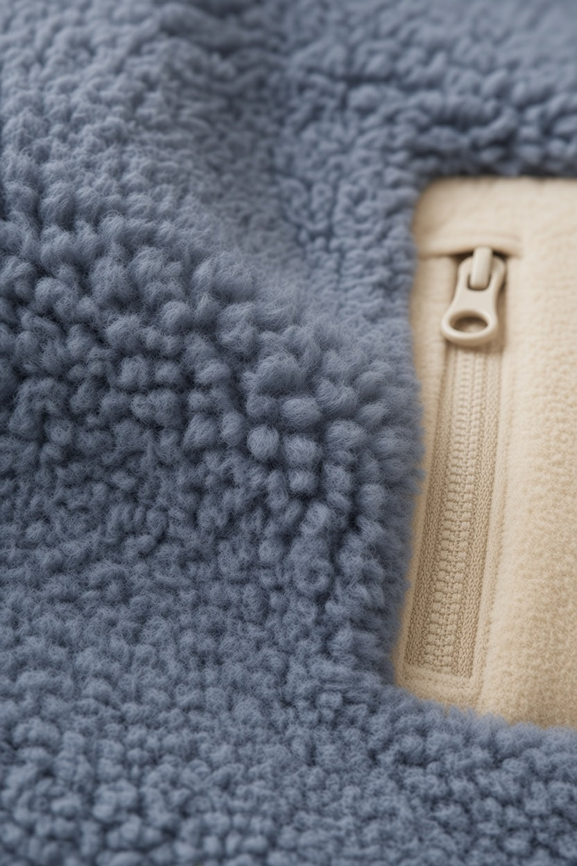 SIA Teddyjacke blue/ moonstruck