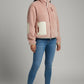 SIVANA flauschige Felljacke (vegan) rose