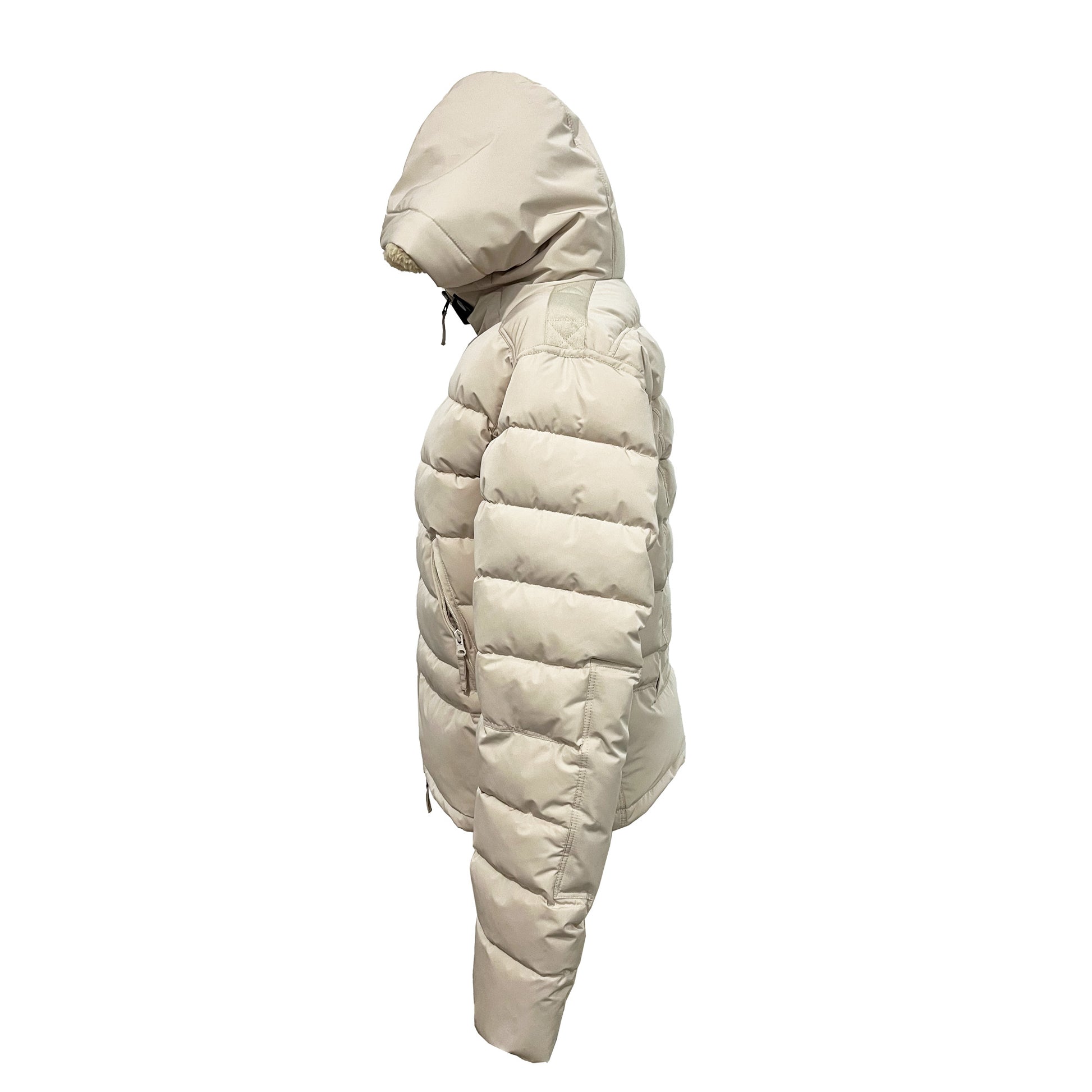 CLU Steppjacke mit Kapuze creme