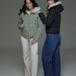 CLU Steppjacke mit Kapuze creme