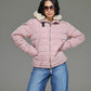 CLU Steppjacke mit Kapuze creme