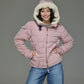 CLU Steppjacke mit Kapuze creme
