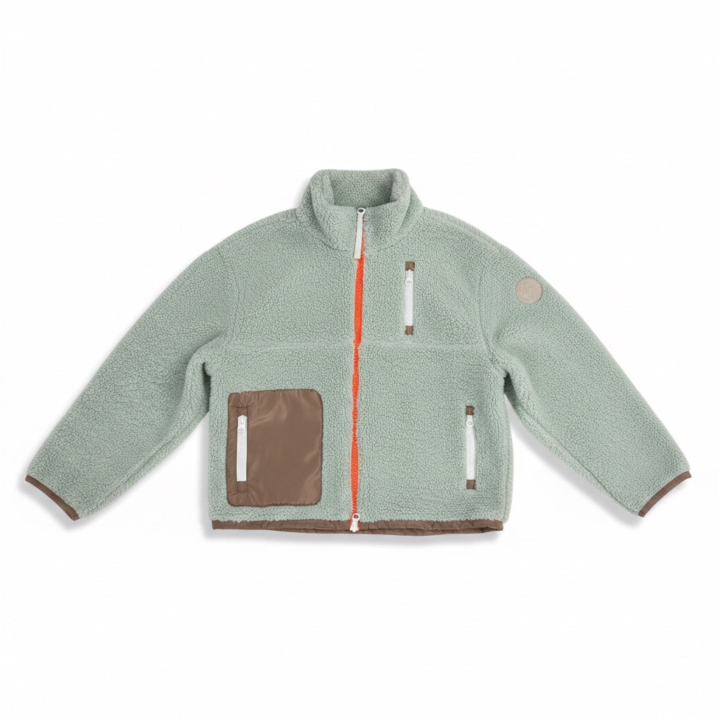 SIA Teddyjacke light olive/ taupe
