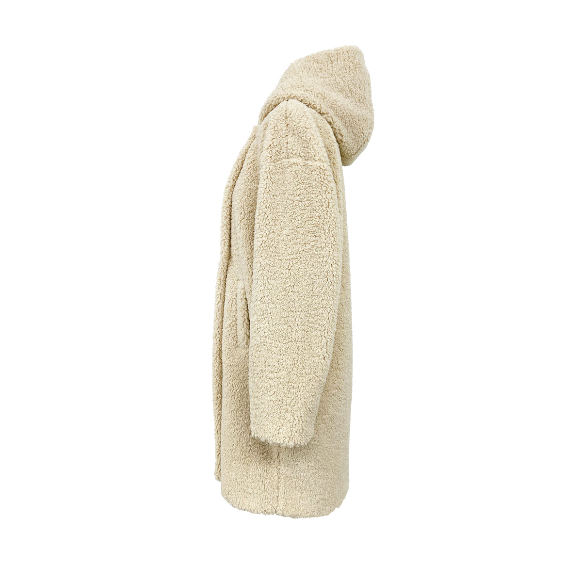 LUV Teddymantel mit Kapuze natural