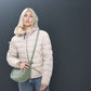 CLU Steppjacke mit Kapuze creme