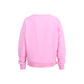 MEL Pullover uni Stiching "lächeln hilft", pink
