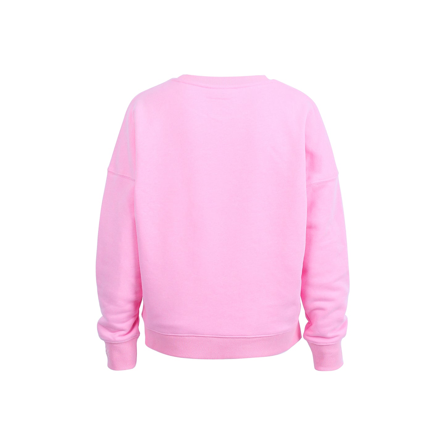 MEL Pullover uni Stiching "lächeln hilft", pink