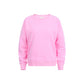MEL Pullover uni Stiching "lächeln hilft", pink