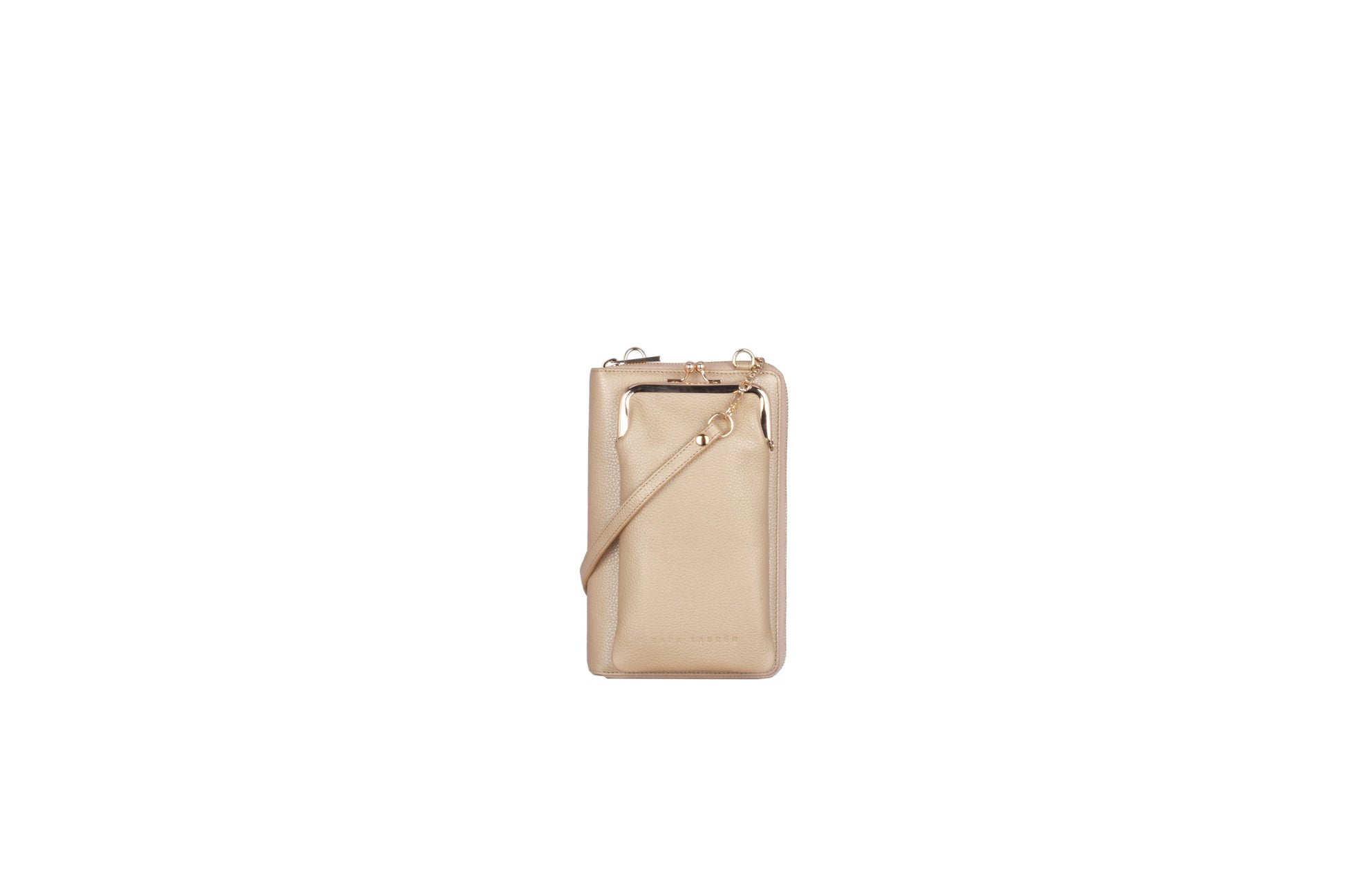 PALERMO Handytasche mit Geldbörse, light gold