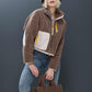 SALIA Teddytasche Flauschtasche Oh LaLa light olive