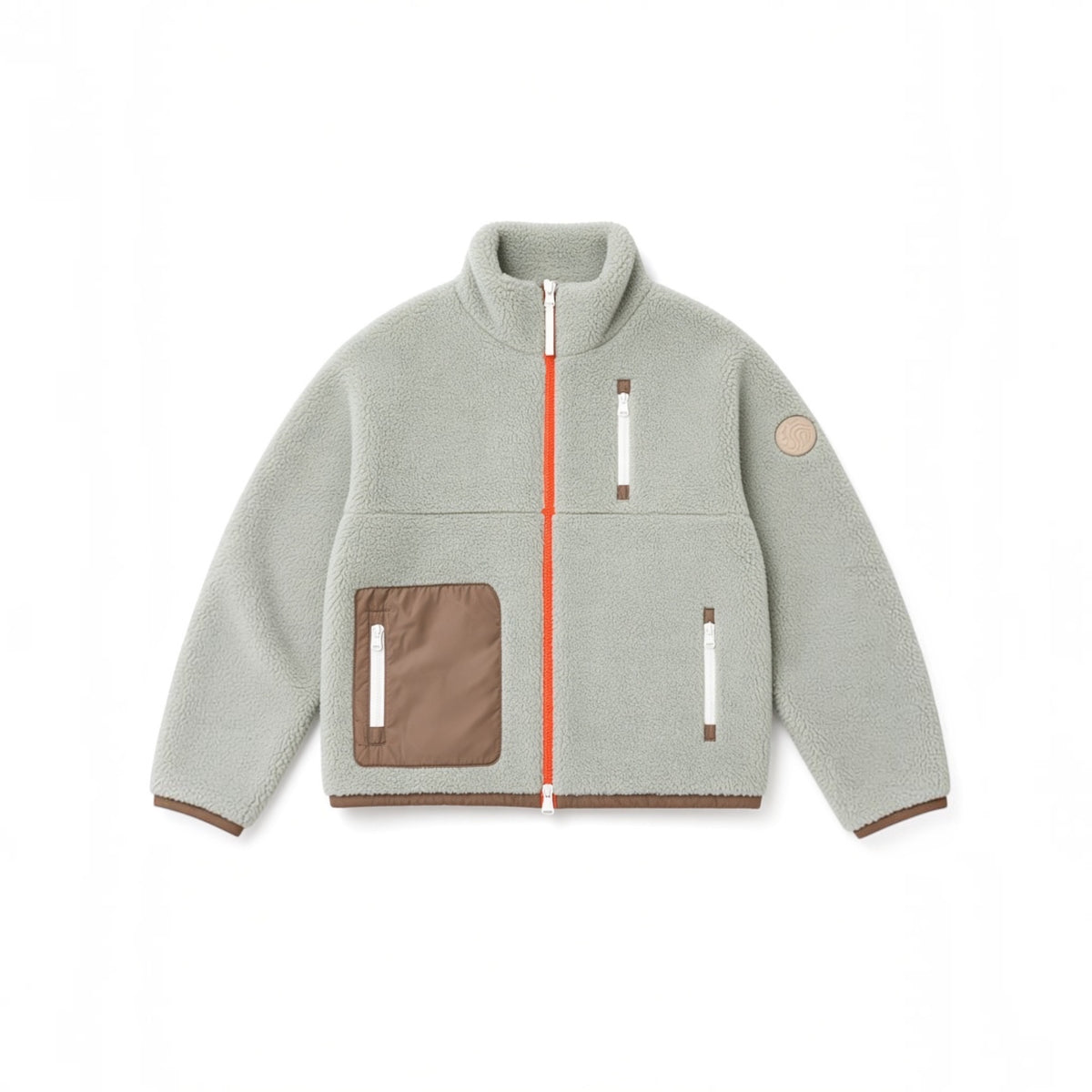 SIA Teddyjacke light olive/ taupe