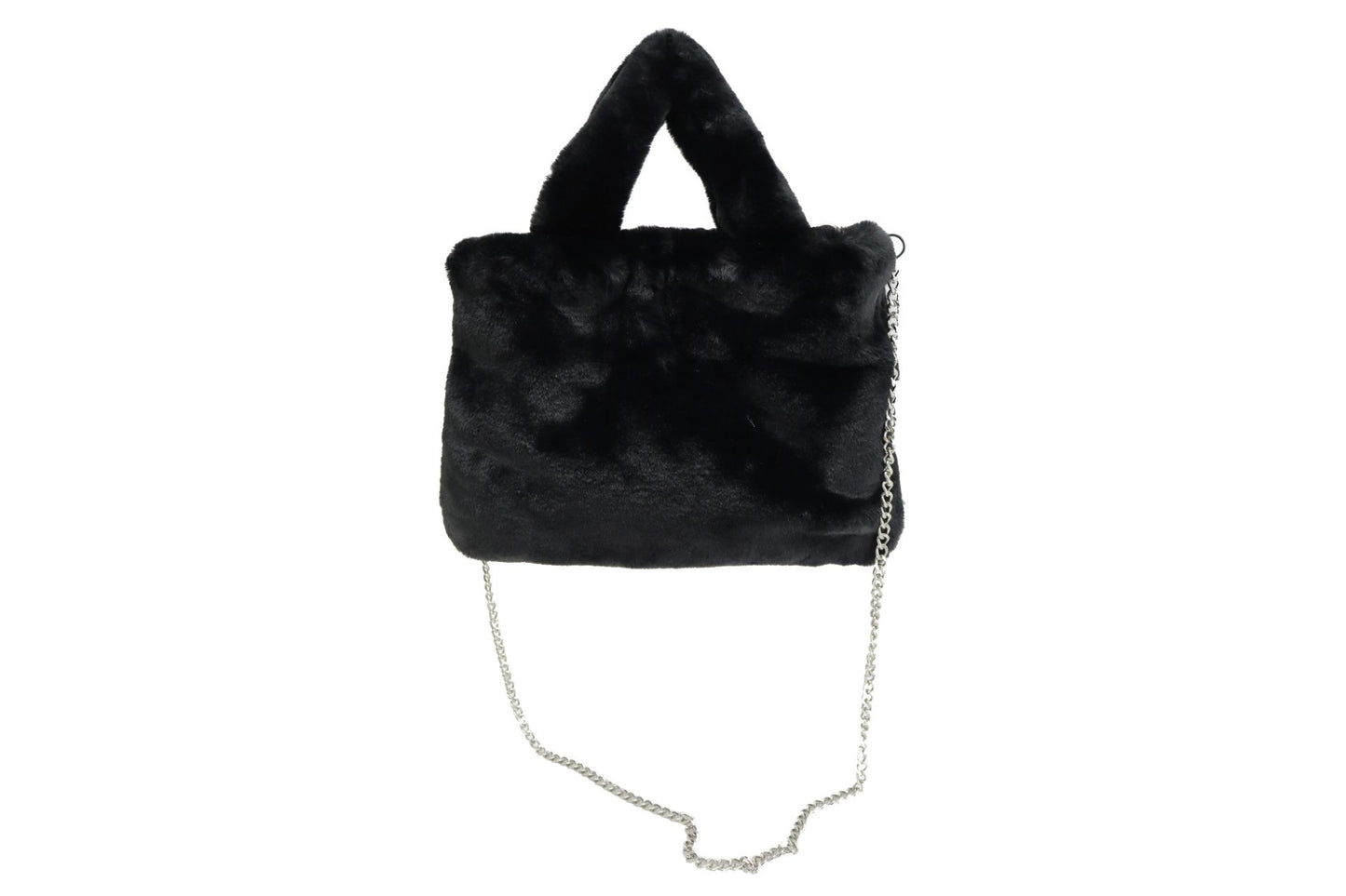 SMILE, gute Laune Tasche aus veganem Kuschelfell