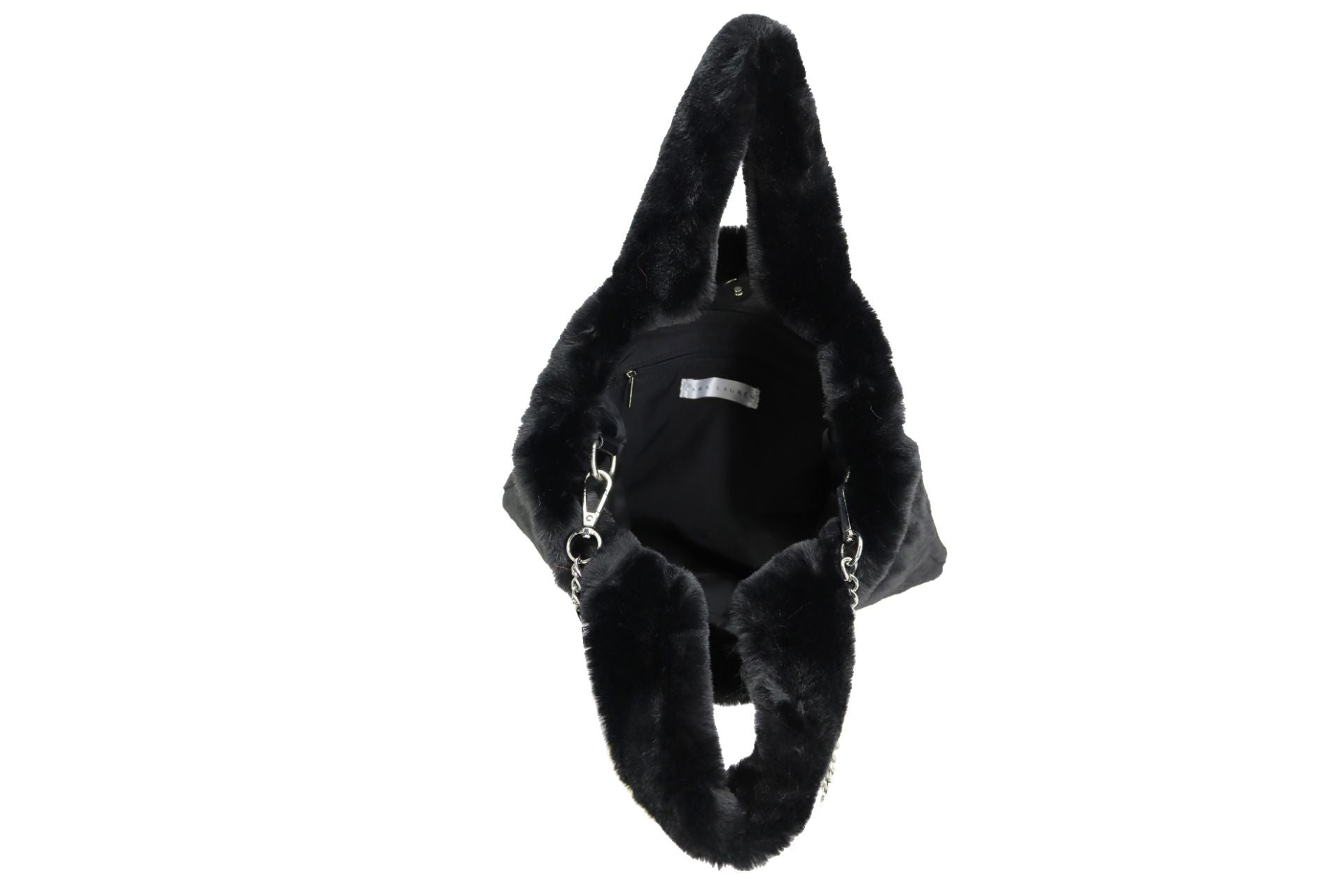 SMILE, gute Laune Tasche aus veganem Kuschelfell