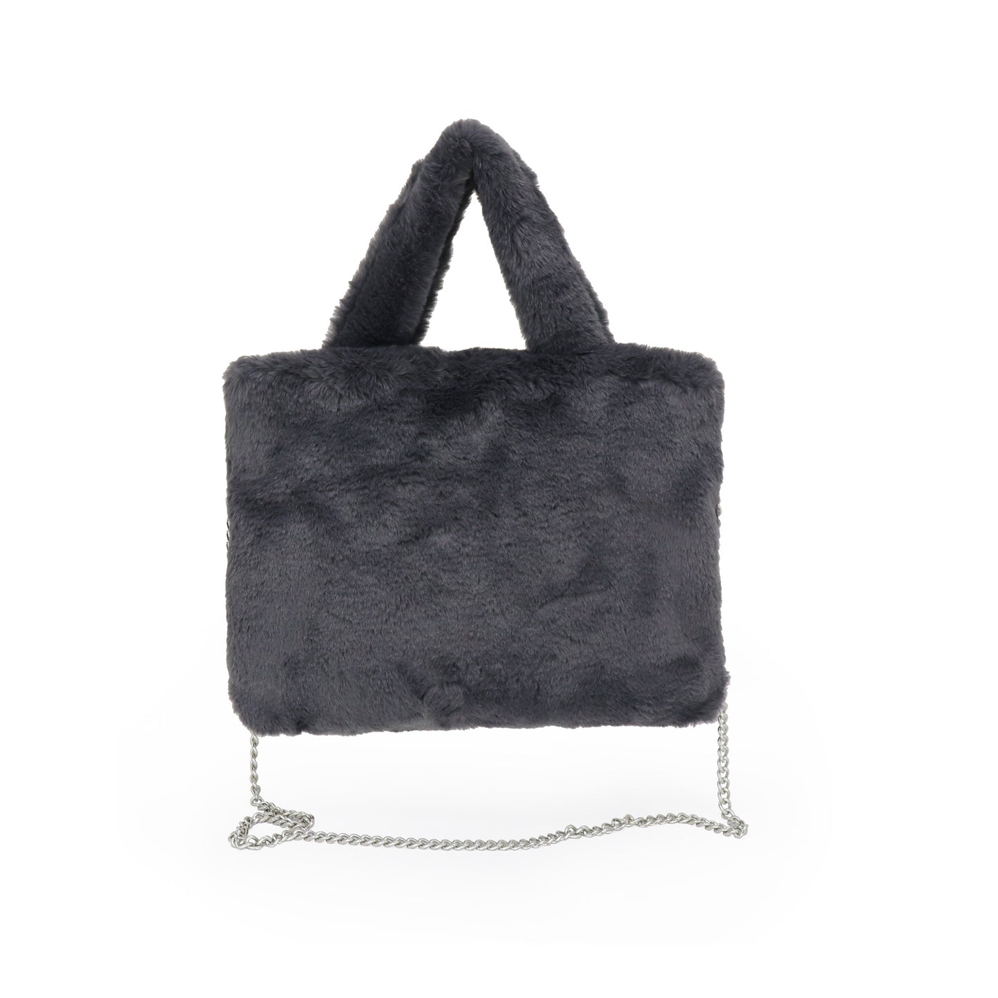 SMILE, gute Laune Tasche aus veganem Kuschelfell