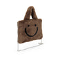 SMILE, gute Laune Tasche aus veganem Kuschelfell