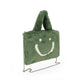 SMILE, gute Laune Tasche aus veganem Kuschelfell