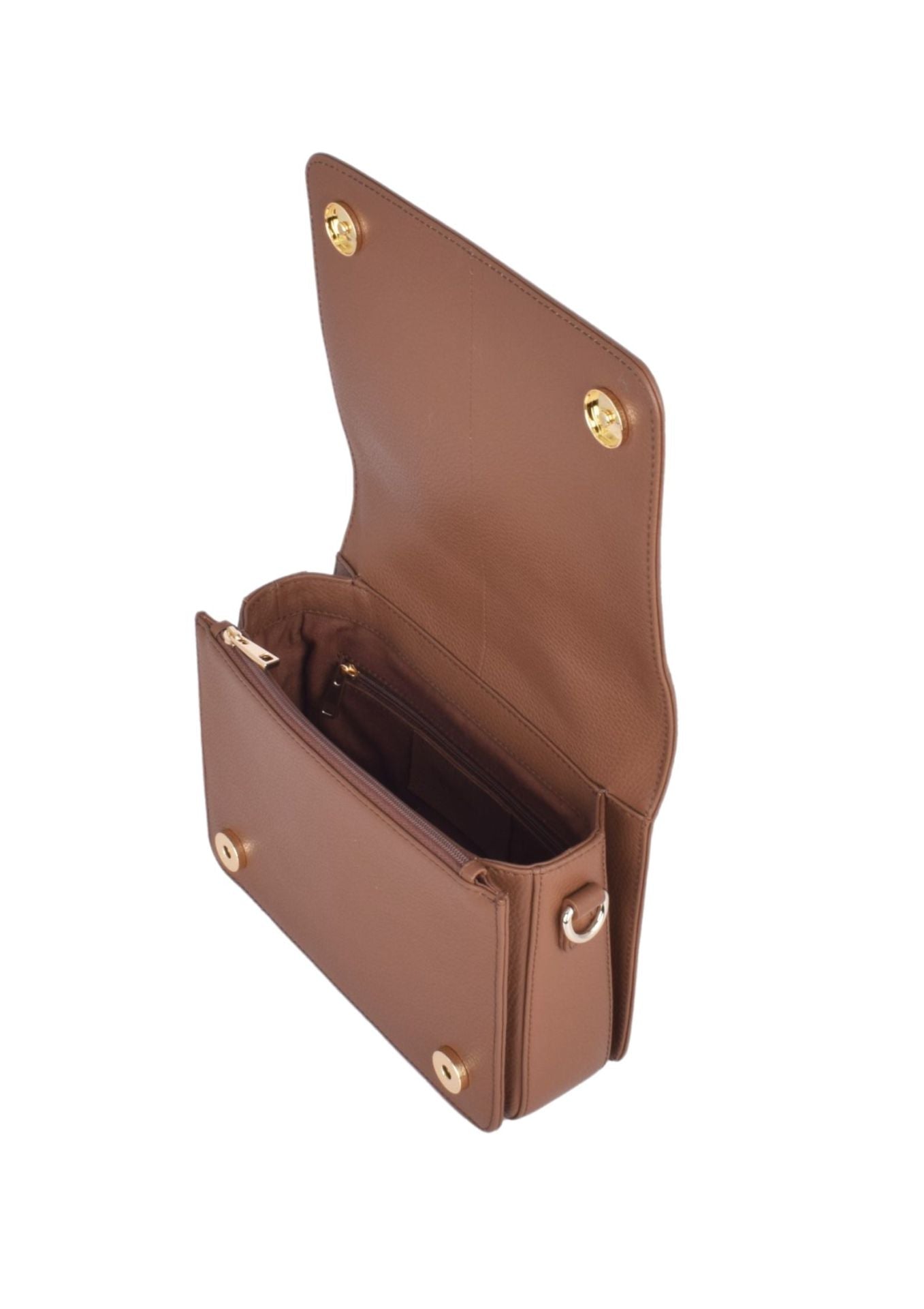 SPLIT Flap Crossbody Kette, light gold