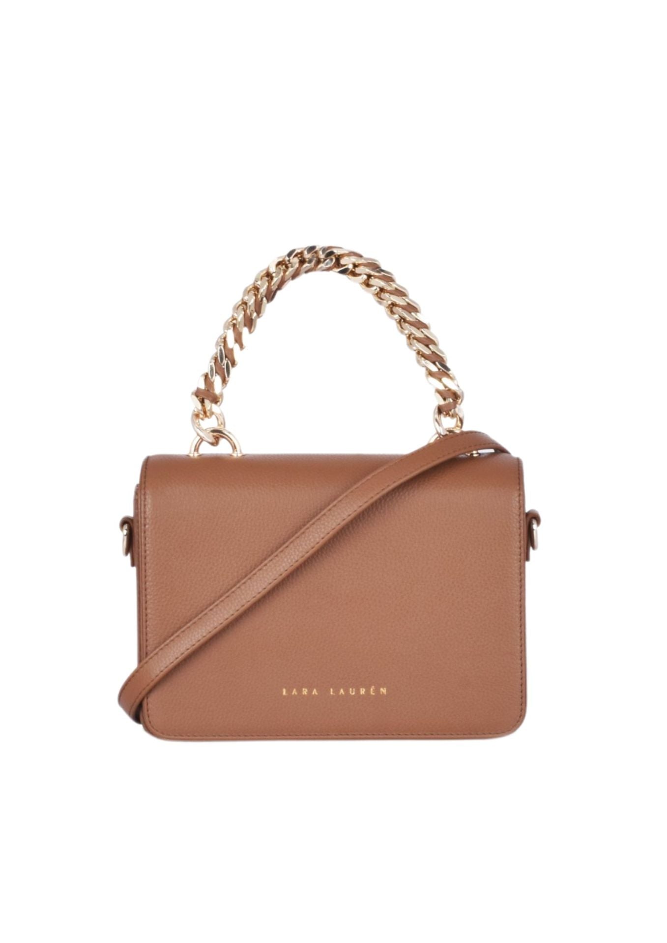 SPLIT Flap Crossbody Kette, light gold