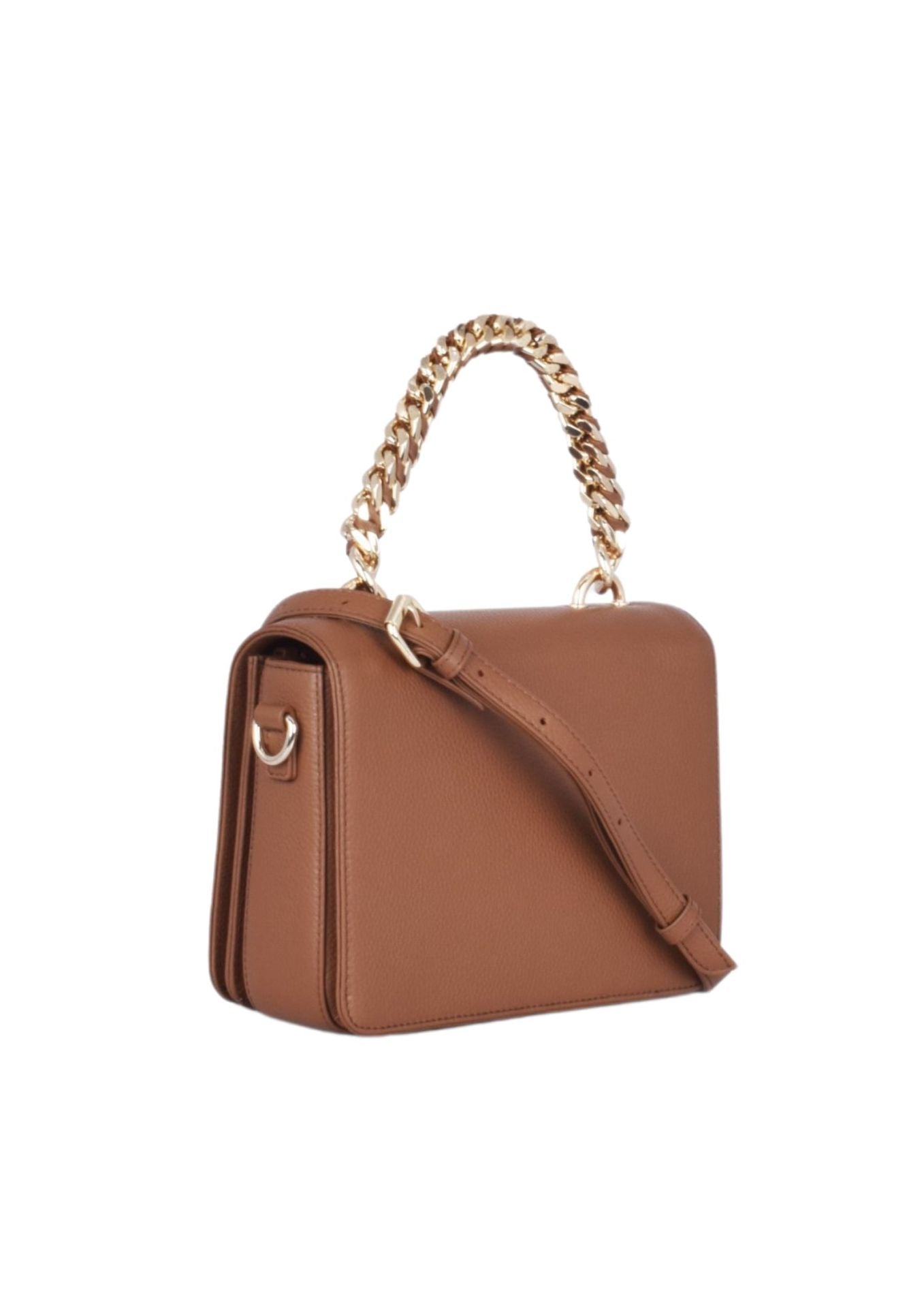 SPLIT Flap Crossbody Kette, light gold