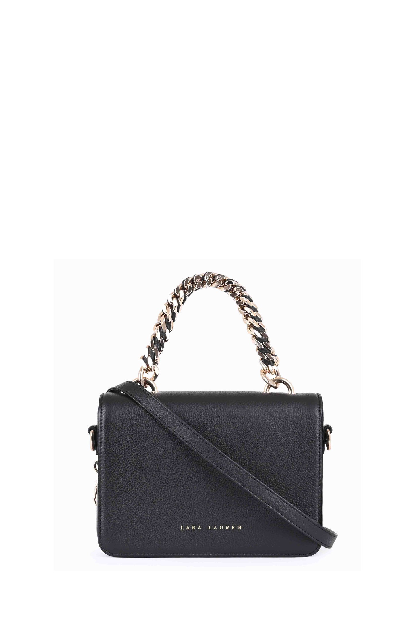 SPLIT Flap Crossbody Kette, light gold