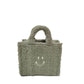 ZWENA kleine Teddytasche Totebag SMILE light olive