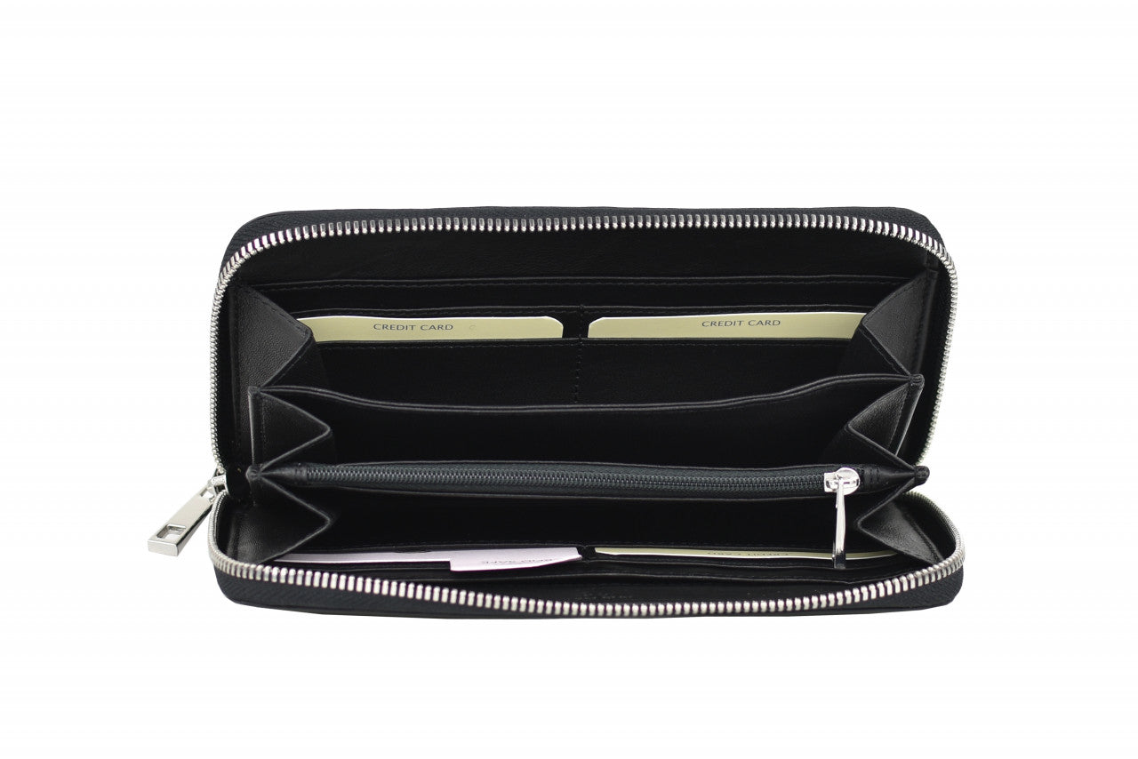 Classy große Geldbörse, black