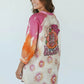 HAPPY MOOD Tunika Kleid pink/ orange