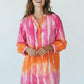 HAPPY MOOD Tunika Kleid pink/ orange