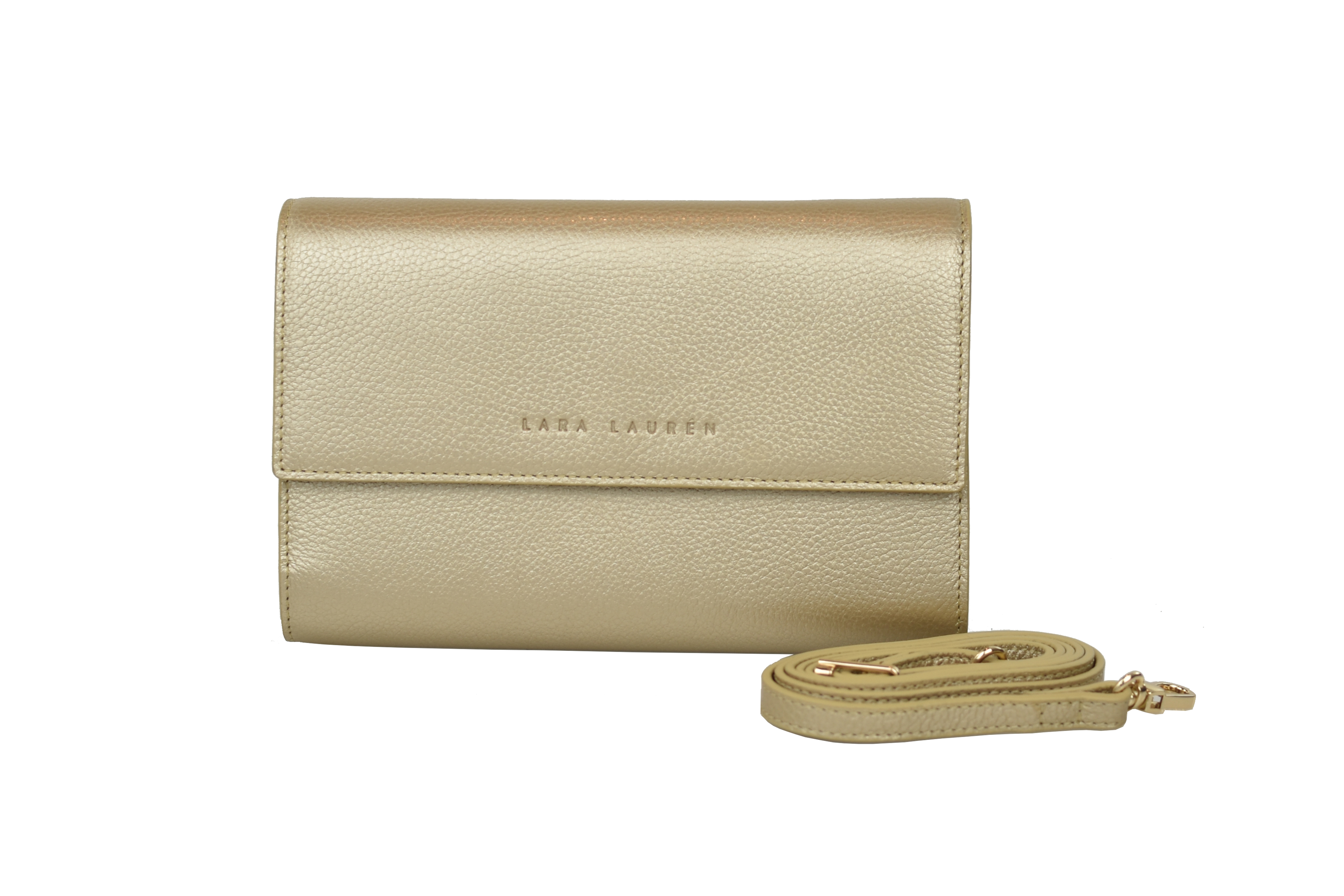 Clara clutch light, gold