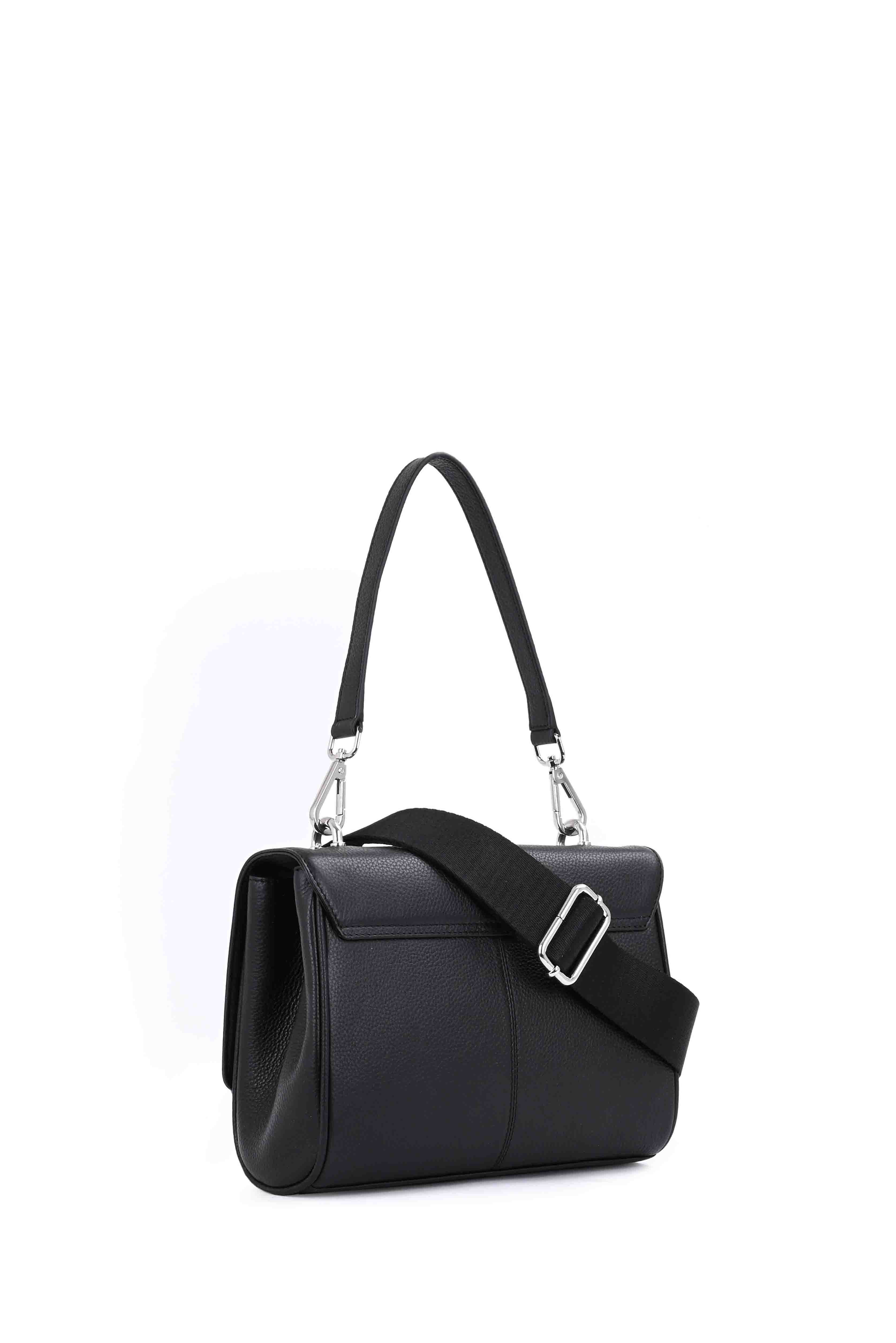 Flappy Crossbody Überschlagtasche, black