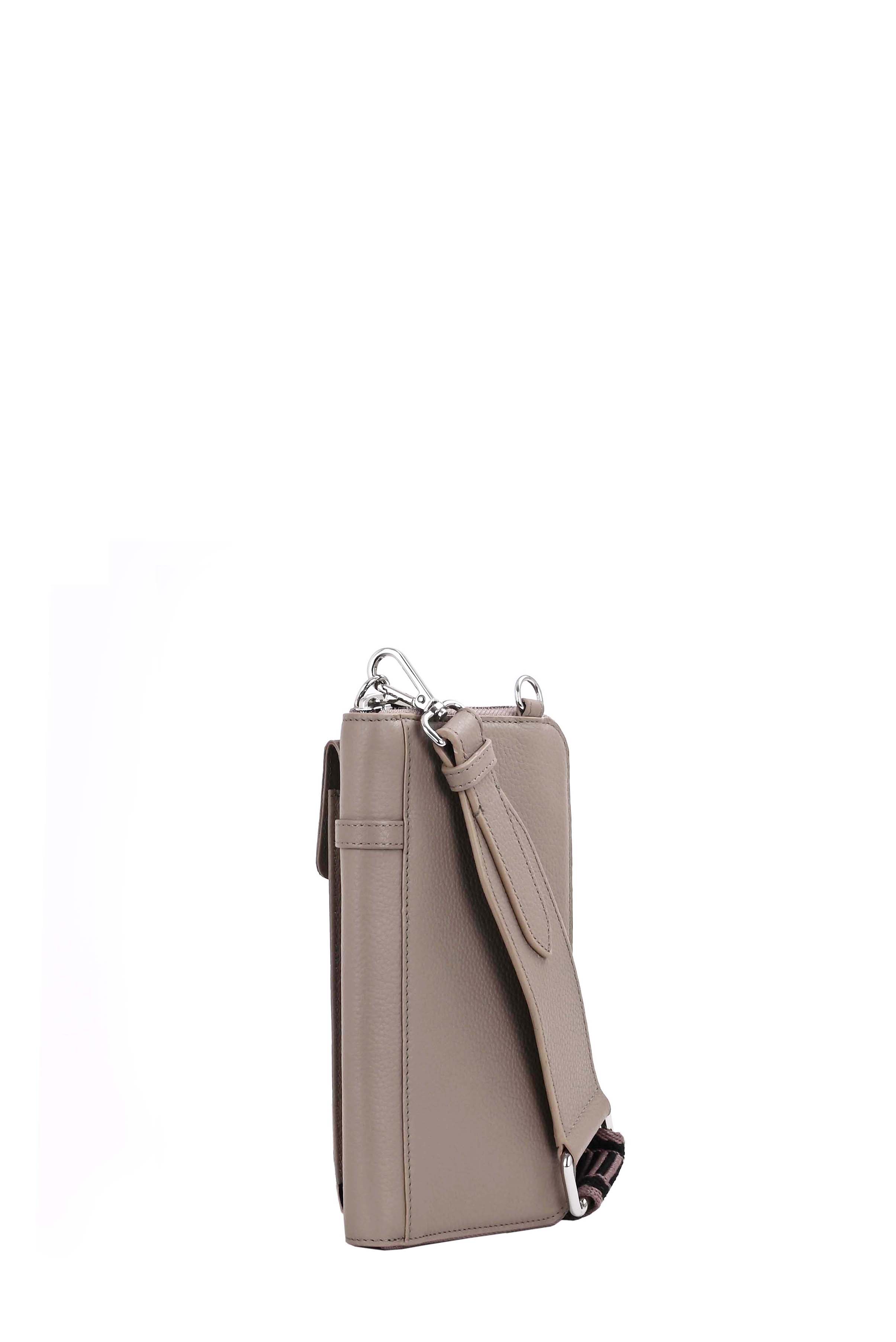 CITY Wallet B Handytasche, breiter Gurt, taupe