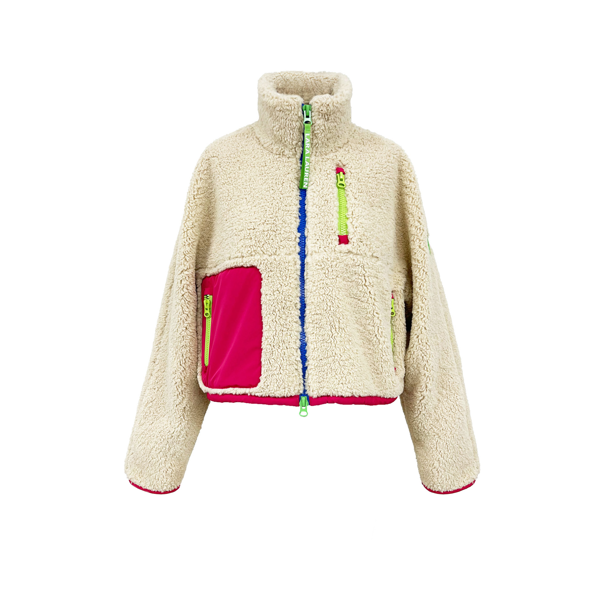 SIA Teddyjacke natural/ pink