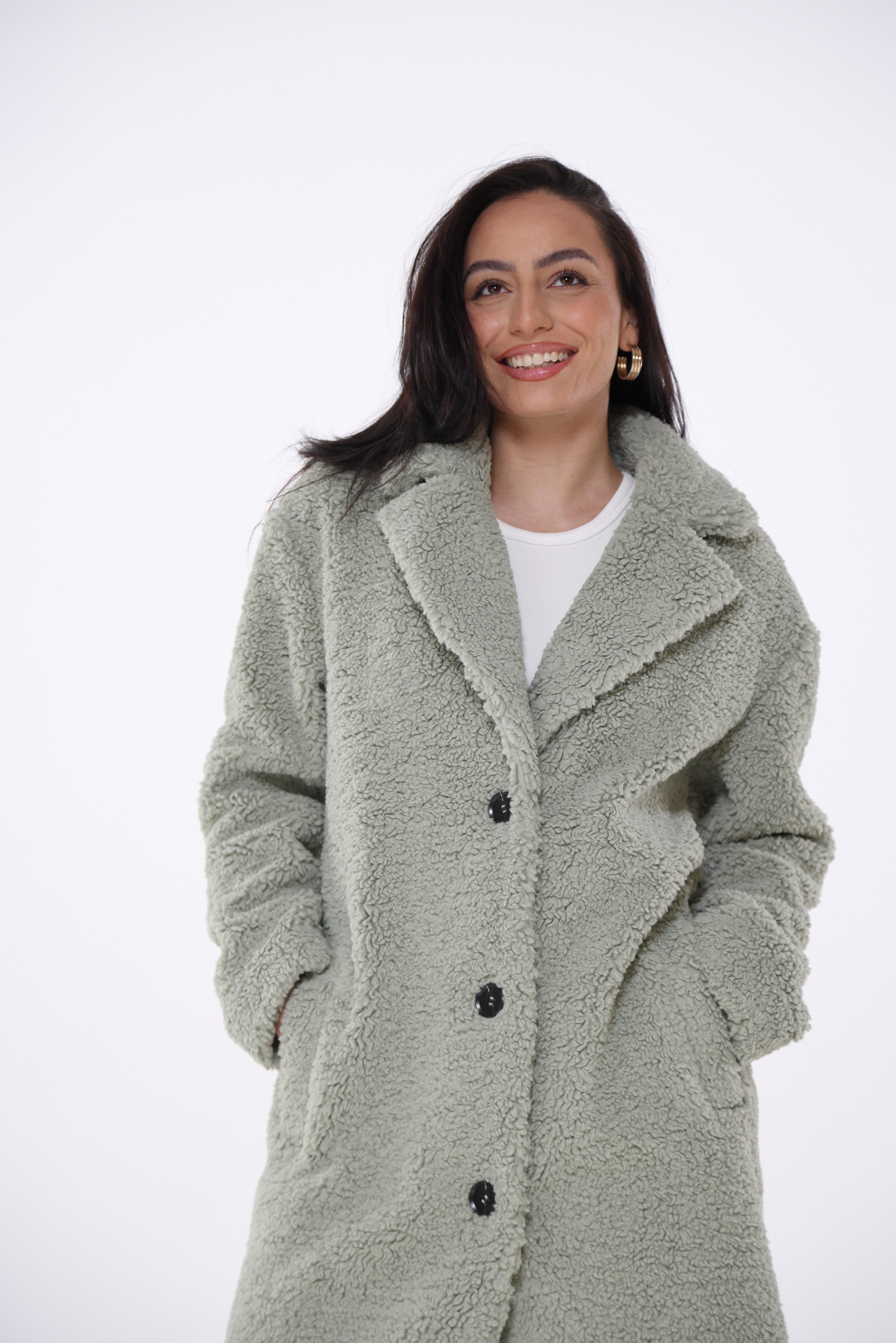 TED Teddymantel light olive