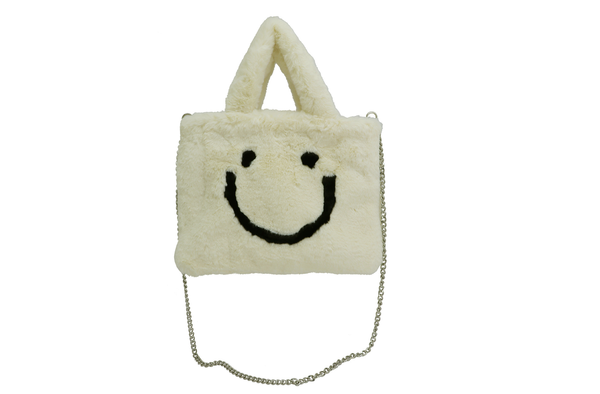 SMILE, gute Laune bag, creme