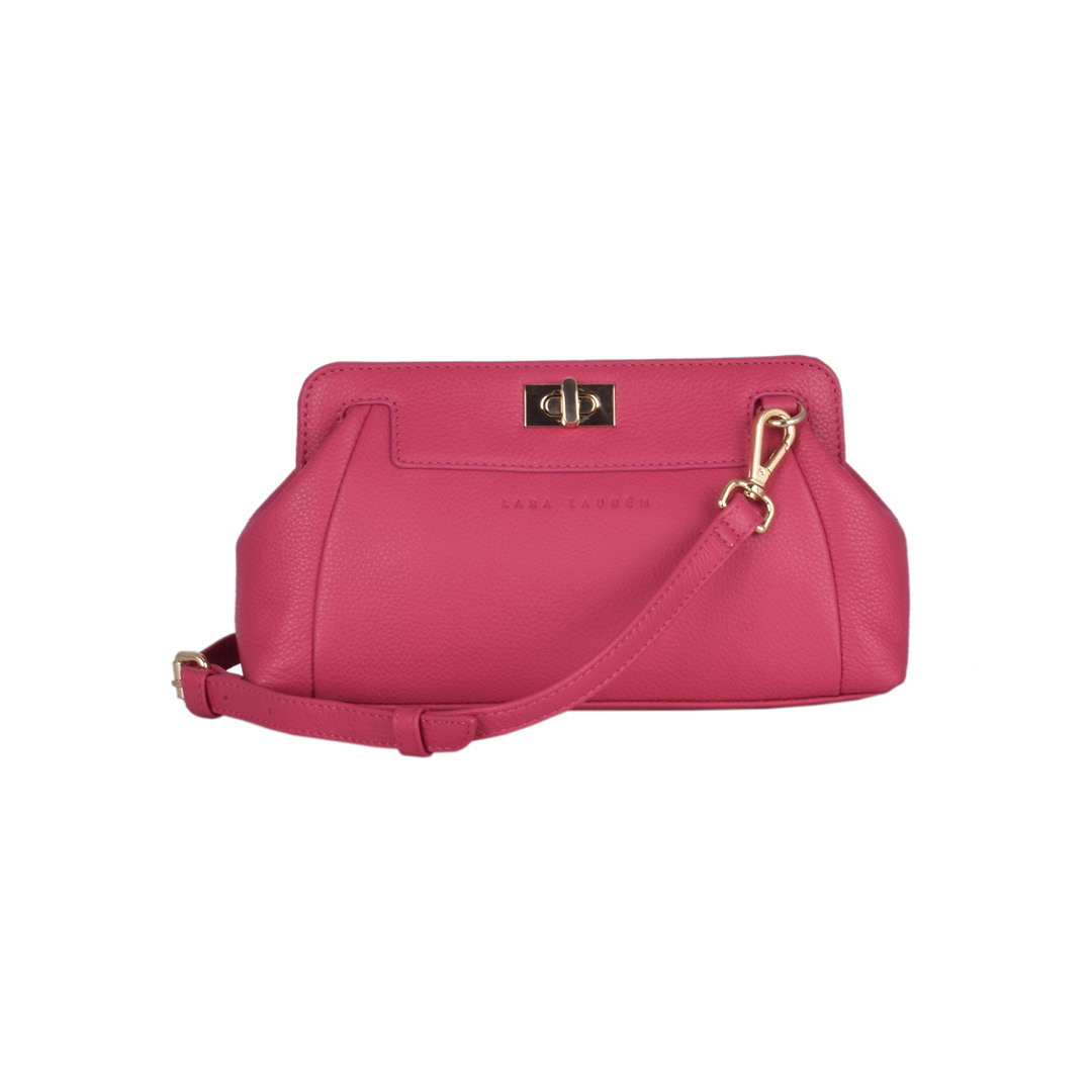 Sevilla Clutch mit Schulterriemen, pink