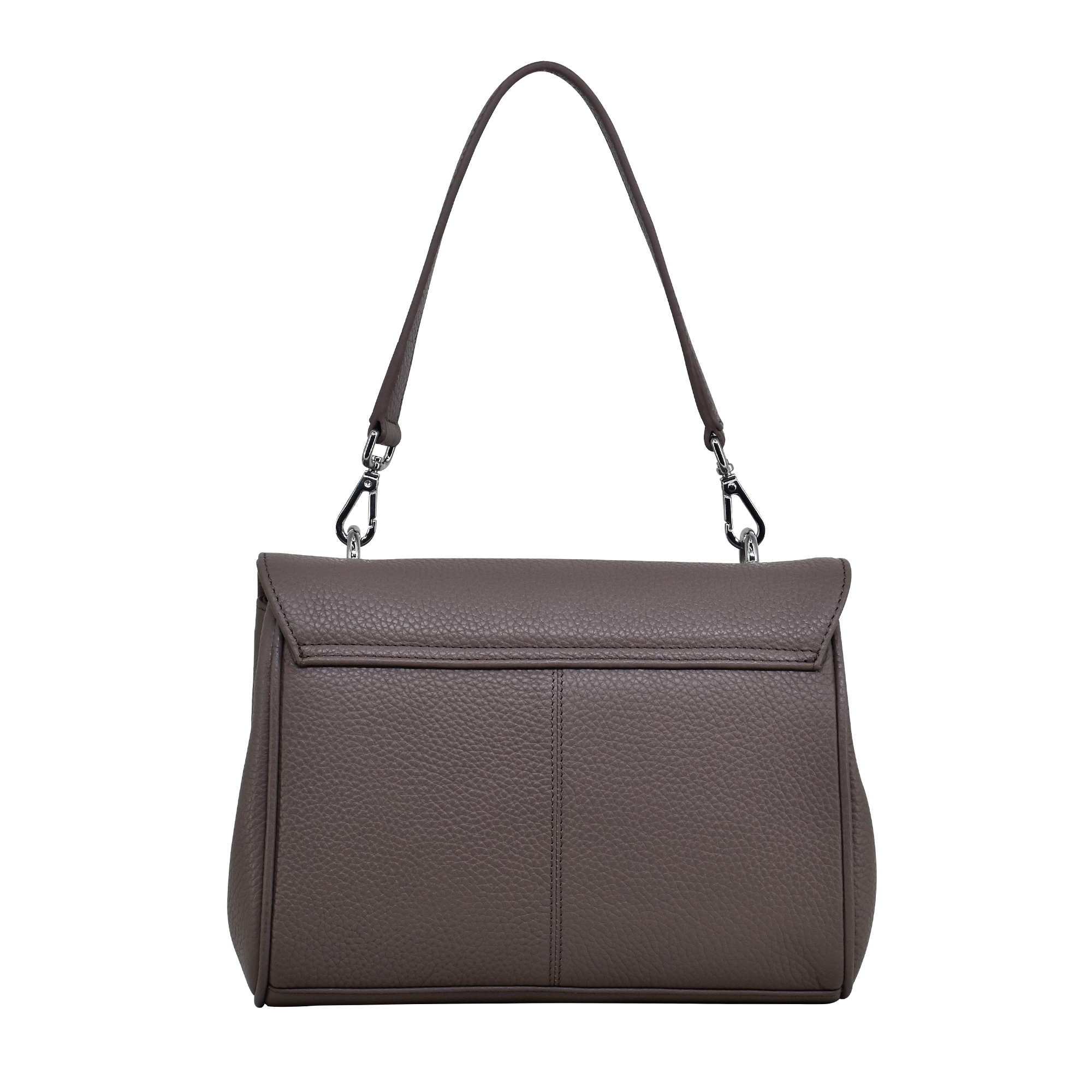 FLAPPY A Crossbody Überschlagtasche mit neuem Nylonriemen, taupe