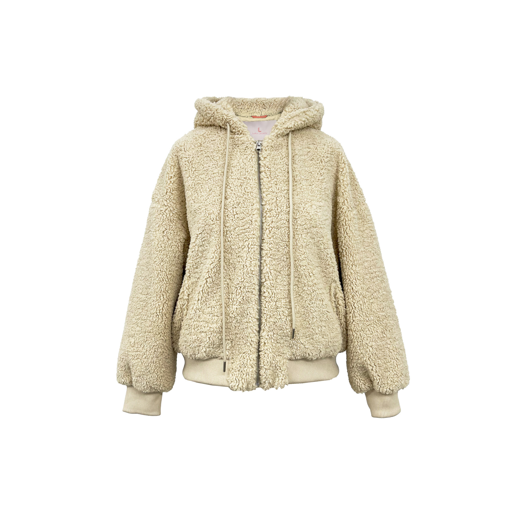 TUA Kapuzenjacke Teddy natural